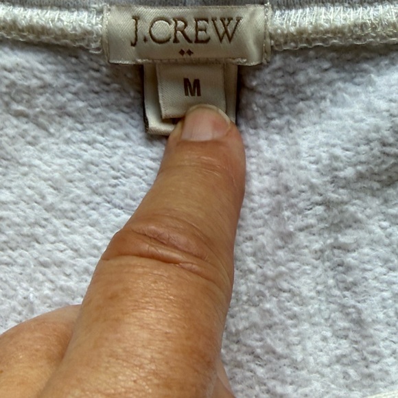 J. Crew Stylish Light Grey Joggers with Black Stripes, size M - Picture 8 of 10